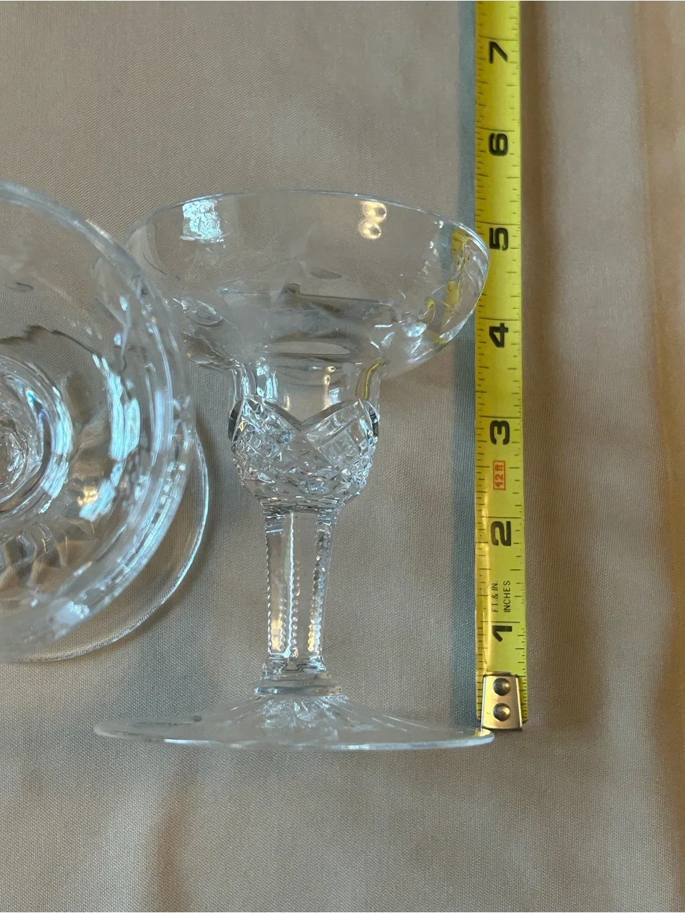 Wedgwood Clear Crystal Candle Sticks Holders - Set of 2 with Free Tapers Candles
